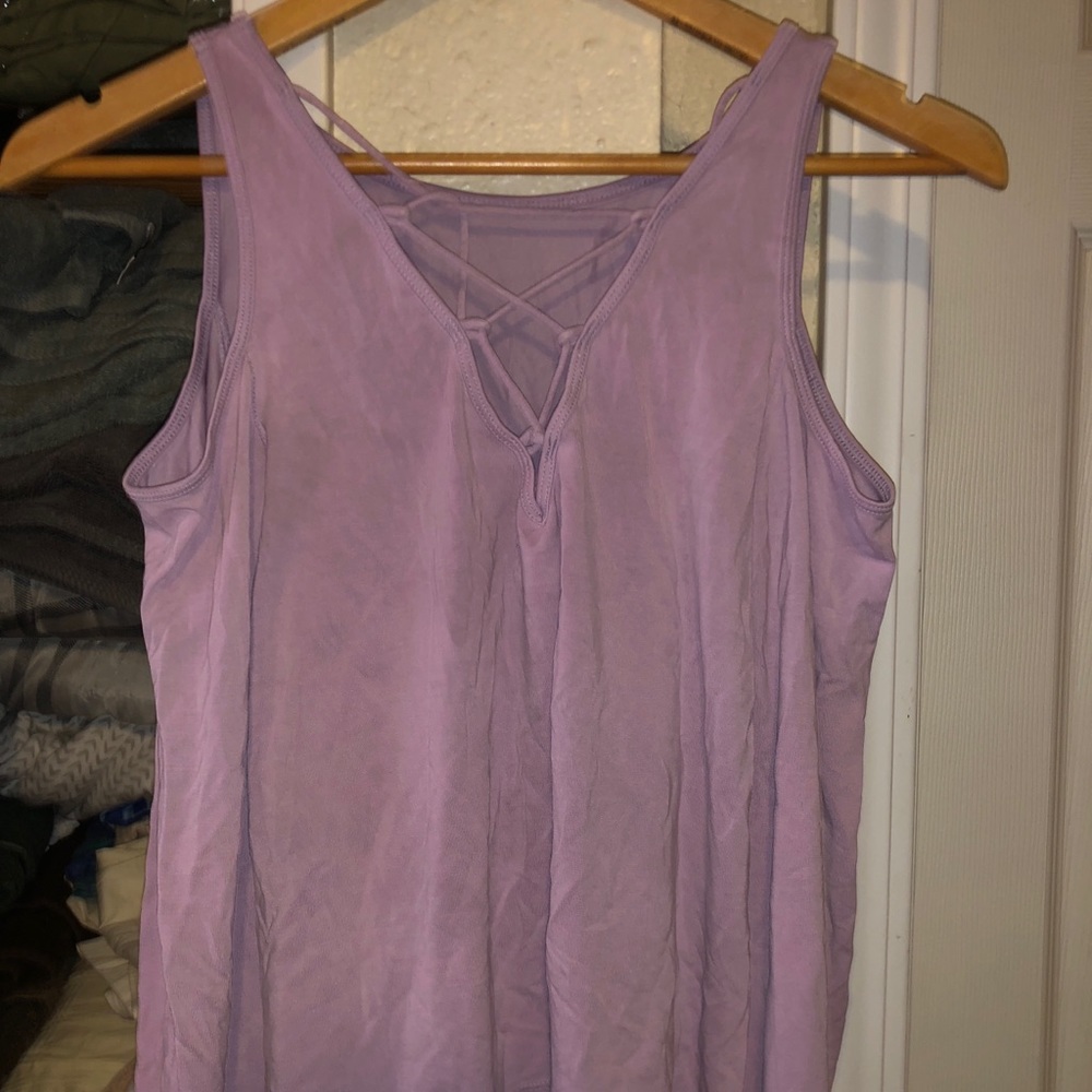 purple long sleeve (open shoulders)